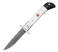 Складная Финка из дамасской стали Складная Финка из дамасской стали купить на сайте koval-knife.shop